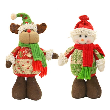 

Sunsunrise Cute Elk Snowman Christmas Pendant Ornament Showcase Party Xmas Tree Decor Gift