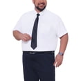 thumbnail image 4 of INSPIRE CHIC Outfit Men's Big & Tall with Chest Pocket Button Down Short Sleeve Business Shirts XL White, 4 of 5