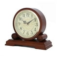 thumbnail image 3 of Wood Clock for Table Decor, Mantel Clock With Silent Movement for Office Desk Shelf,Vintage Clocks Watch Numerals Battery Operated For Fireplace Mantel, Office, 3 of 7