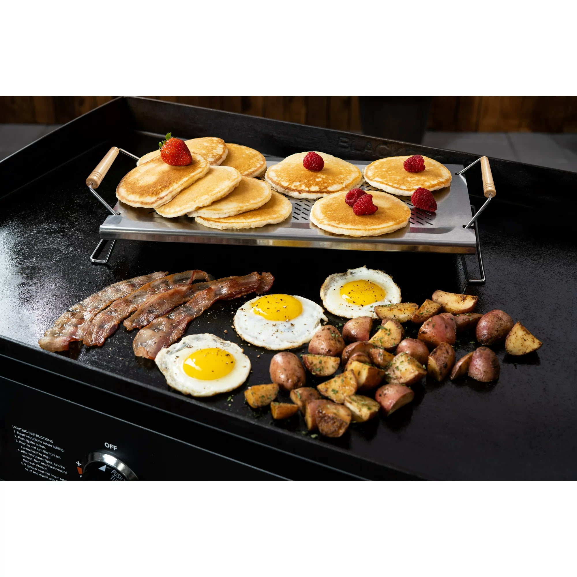 i Kito Adjustable Griddle Warming Rack Stainless Steel for Blackstone Flat Top Griddle