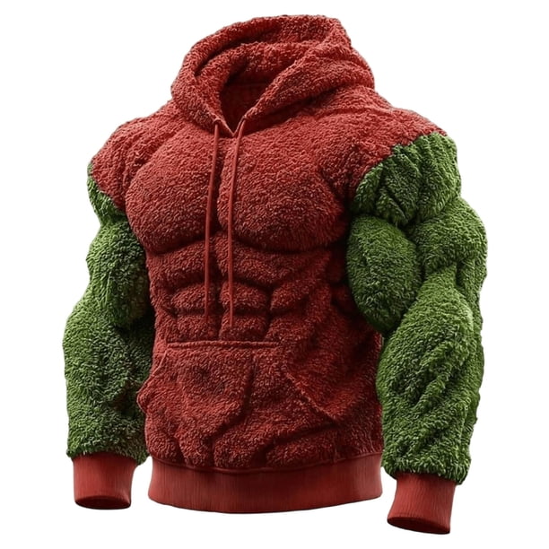 Decoraciones para el día de San Valentín, adornos para el día de San Valentín, regalos para el día de San Valentín Sudadera con capucha de franela vintage para hombre Sudadera cálida de polar estilo u