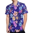 thumbnail image 4 of High Quality Hawaiian Shirts for Men Short Sleeve Aloha Beach Shirt Floral Summer Casual Button Down Shirts Blouses MG3ICJ, 4 of 7