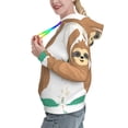 thumbnail image 2 of Salouo Cute Sloth In Yoga Pose Tree Pattern Hoodie Sweatshirts for Women, Autumn Pullover Hoodie Workout Sweat Women's Long Sleeve Preppy Sweatshirts-X-Large, 2 of 7