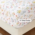 thumbnail image 3 of REJODA-Floral King Sheet Set - 4 Piece Vintage Botanical Flower and Leaves Patterned Bed Sheets - Soft, Breathable Microfiber Sheets with Deep Pocket, Non-Slip Fitted Sheets & Pillowcases, 3 of 4