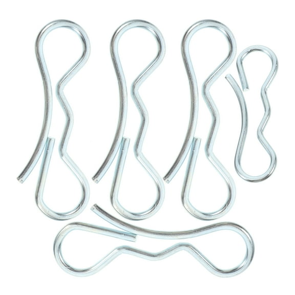 Soimiss 5PCS Adjusting Pin Deck Clips Bow Tie Lock Pin Galvanized Iron for Lawn Mowers