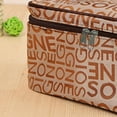 thumbnail image 3 of 1X Cosmetic Bag Letter Cosmetic Bag Fashion Square Travel Portable Storage Wash Bag Home Textile Storage, 3 of 3