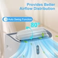 thumbnail image 4 of WIYTAMO 14000 BTU Portable Air Conditioners, 4-in-1 Portable AC Unit with Heating and Remote Control, Auto Swing, Dehumidifier & Fan, for Rooms up to 700 sq.ft.(9500 BTU SACC), 4 of 8