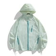 thumbnail image 2 of hotojiny Men's Rain Jacket Lightweight Quick Dry Windbreaker Full Zip Hoodies Fashion Outdoor Fishing Athletic Running Coat, 2 of 4