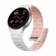 thumbnail image 1 of Chenchen No Gap Band Compatible With Galaxy Watch 6 band - Magnetic Silicone Band for Samsung Watch 7 5 4 FE 40mm 44mm/for Galaxy Watch 6 4 Classic 43mm 47mm 42mm 46mm/Watch 5 Pro 45mm, White/Pink, 1 of 1