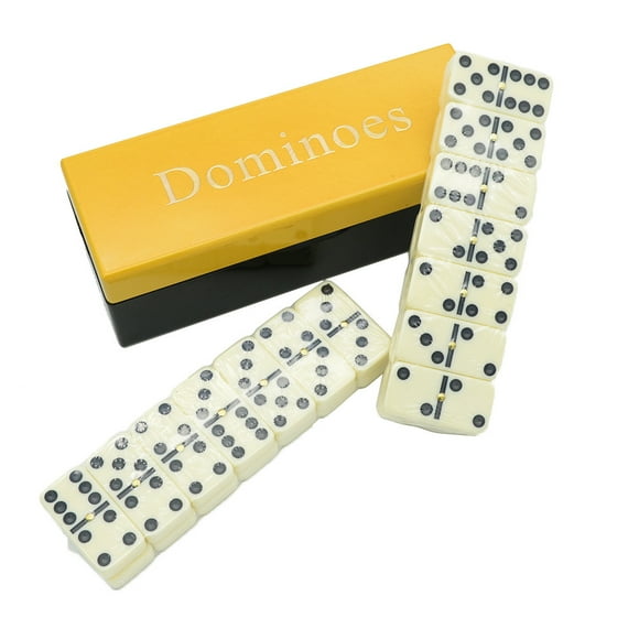 Domino 28 pieces melamine dominoes boxed indoor board game wooden packaging chess game toy double six