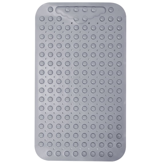 Bath Tub Mat, 23.62" x 35.43" Anti Slip Bath mat with Suction Cups and Drain Holes, Machine Washable, Rectangle, Slip Proof, Mold Resistance