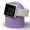 Purple, variant on Silicone Charging Stand for Apple Watch 2/3/4, Desktop Charging Base for iWatch, Non-Slip Durable Design (White)