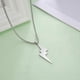 thumbnail image 4 of Jeshayuan Geometric Lightning Pendant Box Chain Necklace Minimalism Stainless Steel Long Chain Necklace Fashion Jewelry, 4 of 5