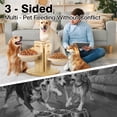 thumbnail image 5 of 3 Bowl Dog Feeding Station, Dog Bowls Elevated, Food Water Stand for Indoor Outdoor Cats, Three Adjustable Heights: 5.17", 7.87", 10.63", 5 of 8