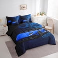 thumbnail image 3 of Castle Fairy Blue Racing Car Boy Bedding Comforter Set,Car King Bedding Sets, 3 of 8