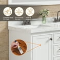 thumbnail image 4 of Eclife 48'' Fully Assembled Double Sink Bathroom Vanity with Engineered Marble Top, Faucet Mirror Not Included, 4 of 12
