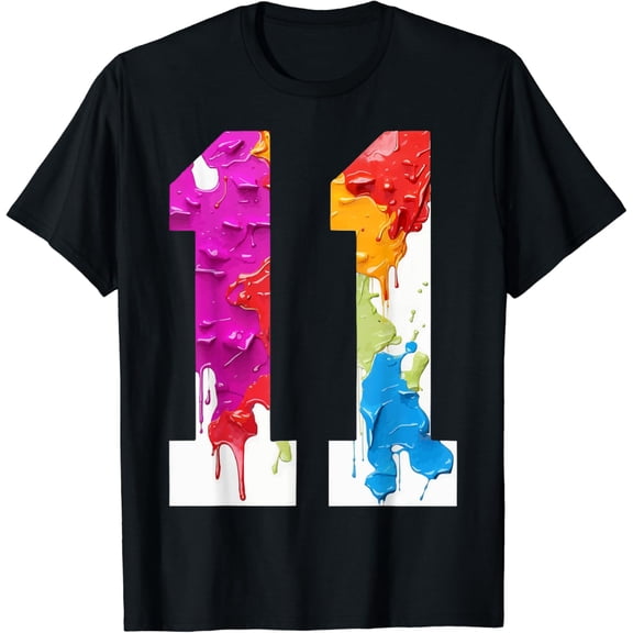 NUMBER 11 YEARS OLD 11TH BIRTHDAY T-Shirt mens t shirt,black,women,funny,misfits,men,journey