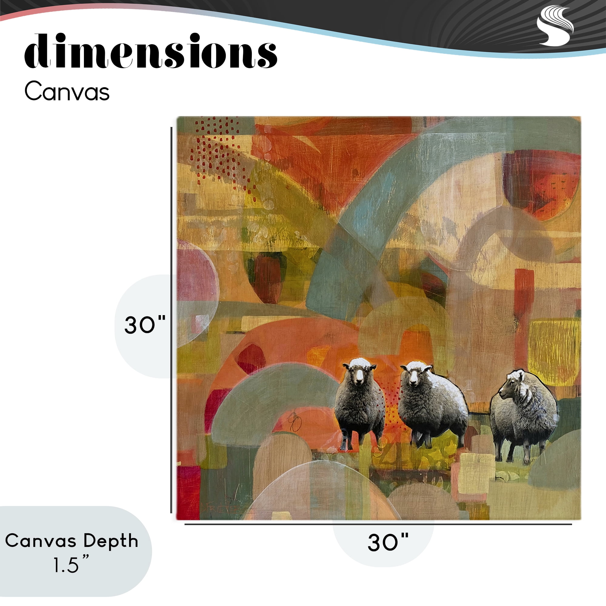 Stupell Industries Counting In My Sheep Canvas Wall Art, design by Dianna Fritzler