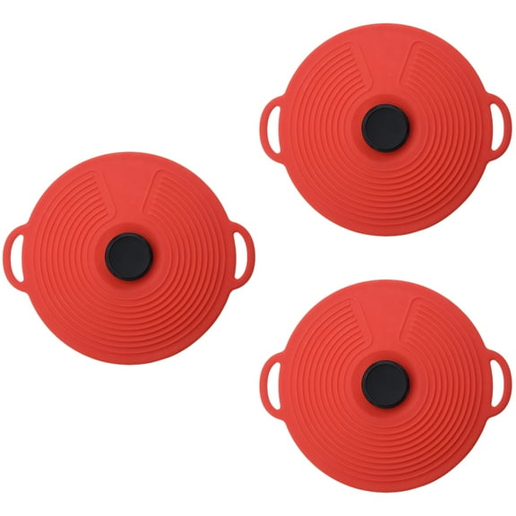 Set of 3 Microwave Splatter Magnetic Dishwashers Silicone Fresh Cover