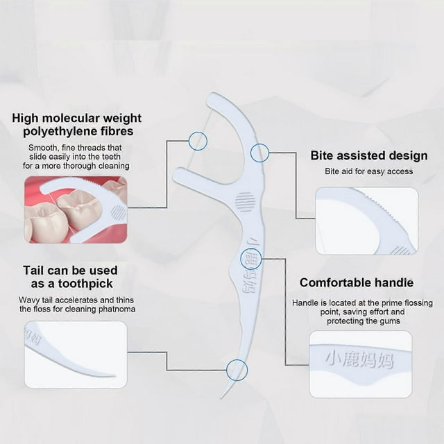 Portable Teeth Cleaning Dental Floss Oral Care Tooth Cleaner