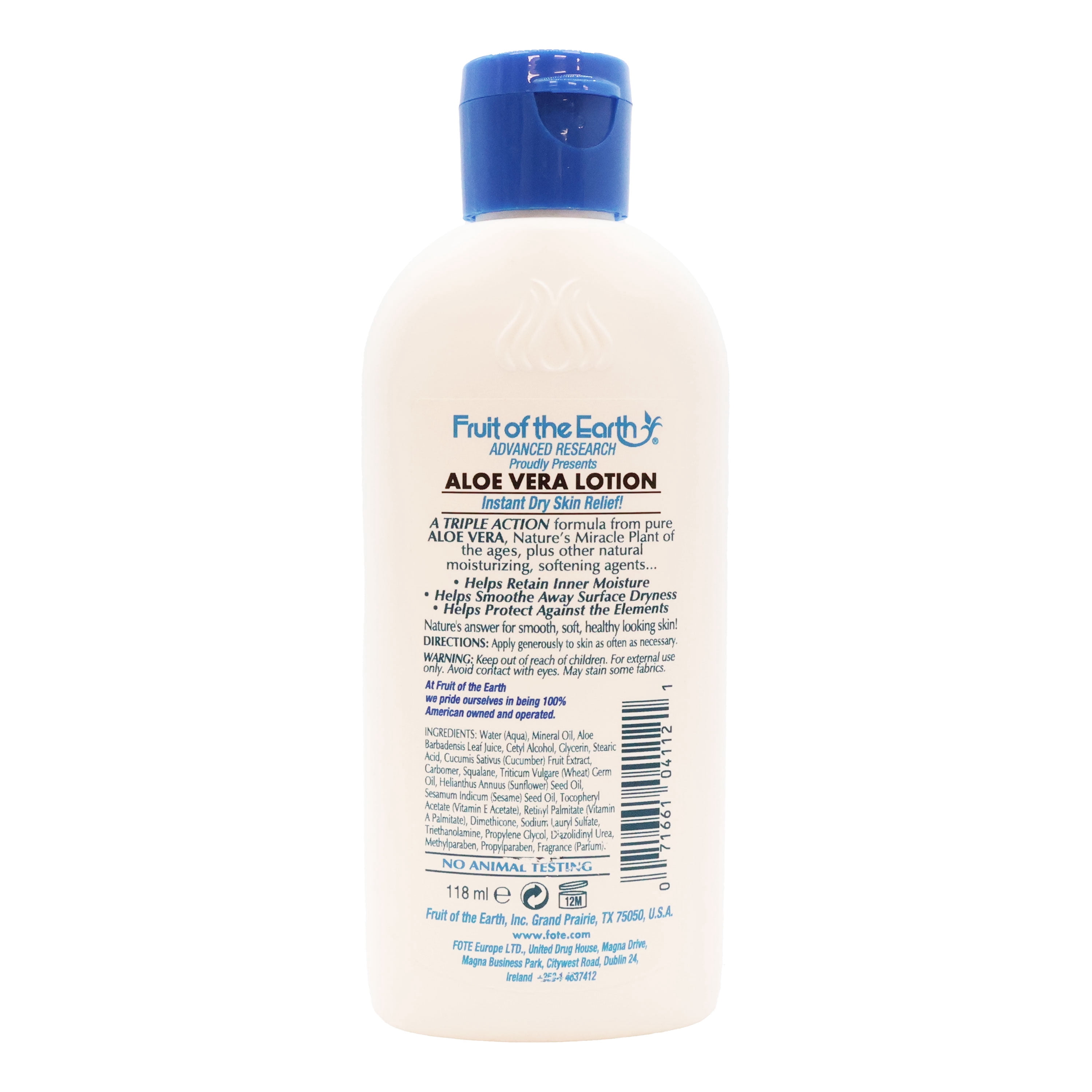 Fruit of the Earth Aloe Vera Moisturizing Lotion, Soothing Aloe