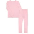 thumbnail image 3 of Sleep On It Girls Bamboo Viscoce 2-Piece Snug Fit Pajama Set (2-Pack) - Animal Icon, Size 6, 3 of 9