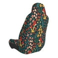 thumbnail image 2 of Wukai Mushrooms And Flowers Full Set Car Seat Covers with Soft Padding Universal Auto Front Seats Protector and Cushion Mat, 2 of 5
