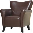 thumbnail image 2 of Coaster Accent Sièges Simili Cuir Rembourré Chaise en Brun, 2 of 2