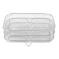 thumbnail image 3 of 3PCS Fryer Rack Set 304 Stainless Steel Stackable Multi Layer Dehydrator Rack 8 Inch Fryer Accessories for Cosori for Instant Vortex Rectangular, 3 of 4
