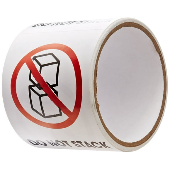 TapeCase"Do Not Stack" Label - 50 per Pack (1 Pack)