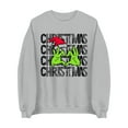 thumbnail image 4 of Tropical Christmas Sweatshirt Xmas Long Sleeve Shirts Crewneck Pullover Gray XXL, 4 of 4