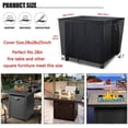 thumbnail image 2 of Fire Pit Cover, Square Firepit Cover for Gas Fire Table Waterproof Patio Furniture Covers - 76x76x63cm, 2 of 5
