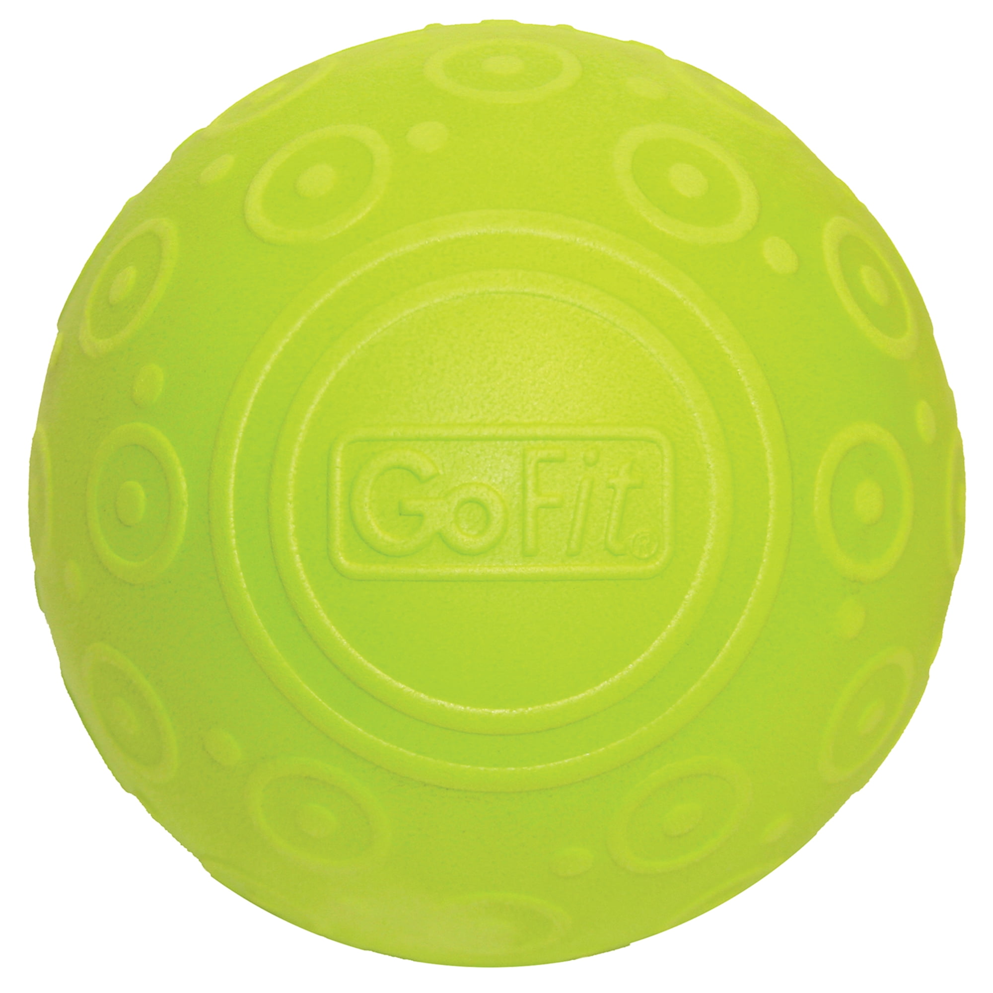 GoFit 5-Inch Deep Tissue Massage Ball, Dense Foam Core, Textured Surface for Trigger Point Relief