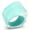 Sea Blue, variant on Resin Ring with No Stone, Orange - Size 8
