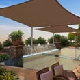 thumbnail image 4 of Funda impermeable para muebles de jardín de color marrón de 3 x 4 m para mesa y sillas de patio, 4 of 8