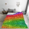 thumbnail image 5 of Sikiie Colorful Glitter Ultra-Soft Micro flannel Blanket Luxury All Seasons Warm Blanket for Bedding Sofa and Travel (4 sizes)-40"x30", 5 of 7