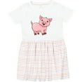 thumbnail image 3 of Inktastic Cute Pig Girls Toddler Dress, 3 of 5