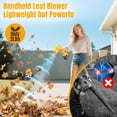 thumbnail image 4 of Leaf Blower Cordless 2 x 6.0Ah Batteries, 980000RPM Handheld Leaf Blower Battery Powered, Blower for Lawn Care with Adjustable Speed, Lightweight Leaf Blowers for  Car Cleaning, Leaves, Dust, 4 of 7