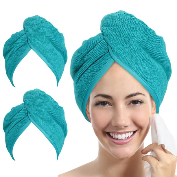 YoulerTex Microfiber Hair Towel Wrap Absorbent for Women Long Hair with