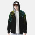thumbnail image 2 of Gaeub Night Rainbow Sparkles Men's and Women's UPF 50+ Long-Sleeved Sun Protection Clothing, Fishing Shirt Long Sleeve Zip-Medium, 2 of 7