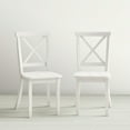 thumbnail image 5 of Jofran Eastern Tides Coastal Wire-Brushed Acacia X-Back Acacia Dining Chair (Set of 2), 5 of 7