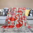 thumbnail image 2 of ARISTURING Throw Blanket Flamingo Gifts for Women Girl Pink Cow Print Christmas Thanksgiving Flamingo Blankets Warm Fuzzy Gift for Flamingo Lover Kids Bedroom, 2 of 6