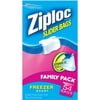 Ziploc Freezer Slider Bags, Quart, 54 count