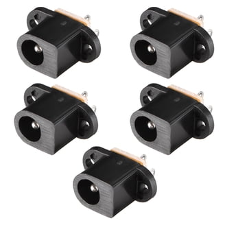 Wixine 10 Stück DC-Buchsen 5,5 X 2,1 Mm – 12V 3A, Mit Schraubmontage Für Elektronik-Projekte