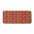 thumbnail image 1 of Flower Computer Mouse Pad, Colorful Blooming Daisies on a Warm Colored Background Rainbow Wildflower Pattern, Rectangle Non-Slip Rubber Mousepad X-Large, 35" x 15", Multicolor, by Ambesonne, 1 of 2