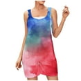 thumbnail image 1 of Gspmoly Shorts de Course pour Femmes, Shorts d'Été Confortables et Décontractés pour Femmes à Bretelles Imprimées, Shorts Combinaison avec Poches, Shorts de Randonnée Femmes Économies Multicolore TTG, 1 of 7