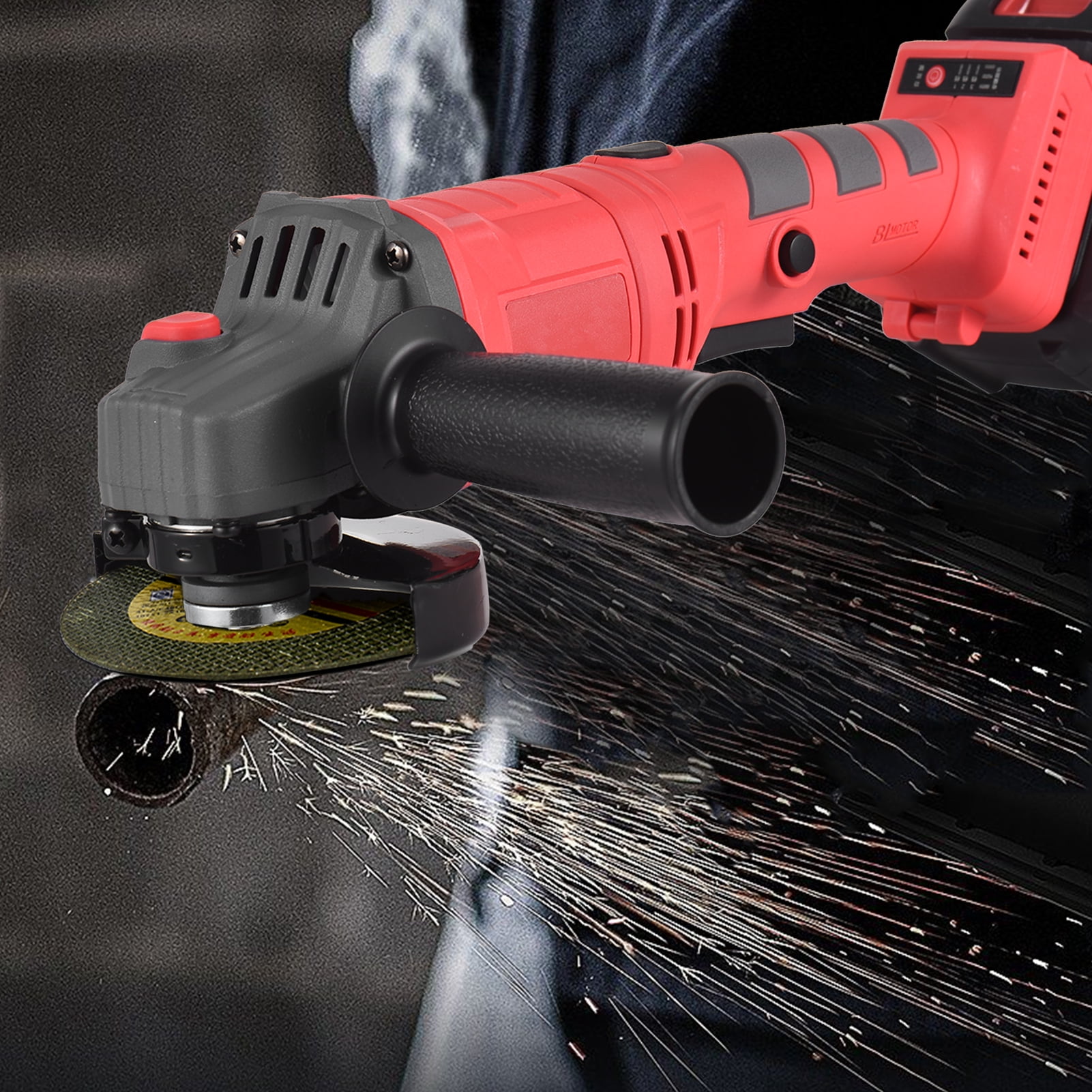 Electric Angle Grinder Power Tools 21V 9000RPM 3-Speed Electric grinder  for Metal Wood Cutting Grinding Polishing