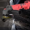 thumbnail image 3 of Battery-operated Electric Angle Grinder Tool Kit Portable Lithium Battery Brushless Grinder Machine Rechargeable 21V Cordless Handheld Lithium Grinder Tool 9000RPM 3-Speed Adjustment with Di, 3 of 7