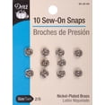 thumbnail image 2 of Dritz Sew on Snaps Size 2/0 Nickel 10pc, 2 of 2