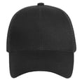 thumbnail image 7 of Falari Trucker Hat Baseball Cap Structured Plain Design 6 Panel, Adjustable Size - Black, 7 of 7
